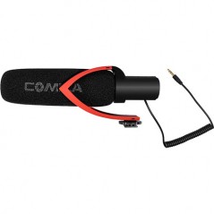 Comica Audio CVM-V30-PRO-R Supercardioid Directional Shotgun Mic with 3.5mm Jack (Red)