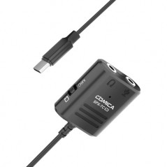 Comica Audio CVM-SPX-TC(M) 3.5mm TRS/TRRS to USB Type-C to Female Adapter Cable (10.2")