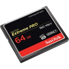 SanDisk 64GB Extreme Pro CompactFlash Memory Card (160MBs)