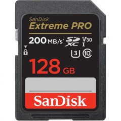 SanDisk SDXC 128GB Extreme Pro 200MB/s V30 UHS-I Class10 U3 V30